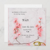 Winter bruiloft uitnodiging (Voorkant / Achterkant)