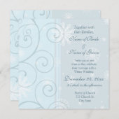 Winter bruiloft uitnodiging fotokaarten (Voorkant / Achterkant)