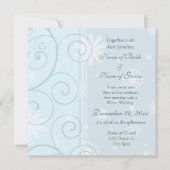 Winter bruiloft uitnodiging fotokaarten (Voorkant)