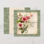 Winter bruiloft uitnodiging in Florida (Voorkant / Achterkant)