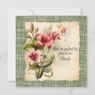 Winter bruiloft uitnodiging in Florida