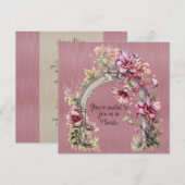 Winter bruiloft uitnodiging in Florida (Voorkant / Achterkant)