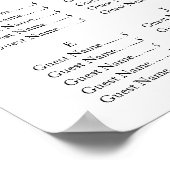 Winter bruiloft zitkaarten vergulde Waterverf Poster (Hoek)