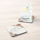 Winter Bruiloftsshower Coaster Bier Onderzetter (Rechterzijde)