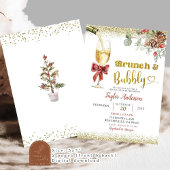 Winter Brunch en Bubble Champagne Vrijgezellenfees Kaart