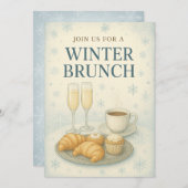 Winter Brunch Uitnodiging | Elegante Vorst (Voorkant / Achterkant)