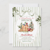 Winter Brunch Watercolor Pannenkoeken Kaart (Voorkant)