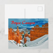 Winter Bryce Canyon National Park Utah Briefkaart (Voorkant / Achterkant)