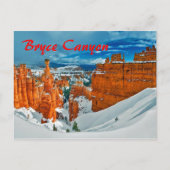 Winter Bryce Canyon National Park Utah Briefkaart (Voorkant)