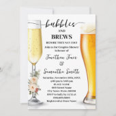 Winter Bubbles & Drankjes Voor Ik Ga Trouwen Kaart (Voorkant)