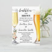 Winter Bubbles & Drankjes Voor Ik Ga Trouwen Kaart (Staand voorkant)