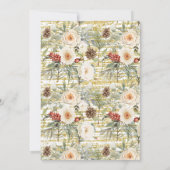 Winter Bubbly & Blooms Before I do Bridal Shower Kaart (Achterkant)