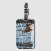 Winter Buck-Bagagelabel Bagagelabel (Voorkant (verticaal))