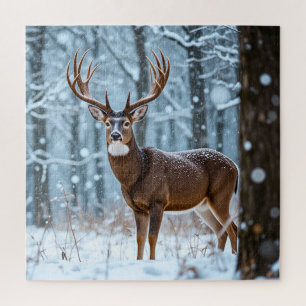 Winter Buck Puzzle Legpuzzel