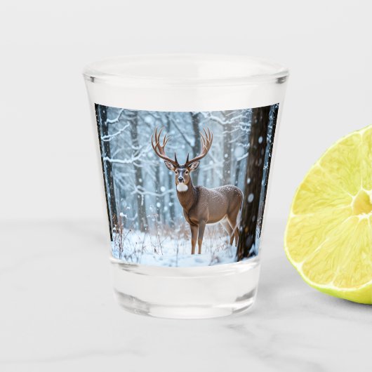 Winter Buck Shot Glass Glas (Voorkant)