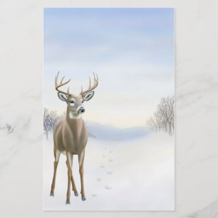 Winter Buck Stationery Briefpapier