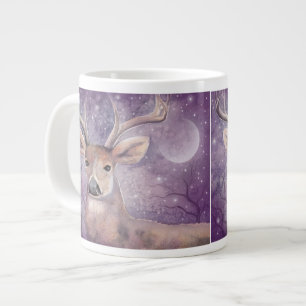 Winter Buck Wildlife Deer Art Grote Koffiekop