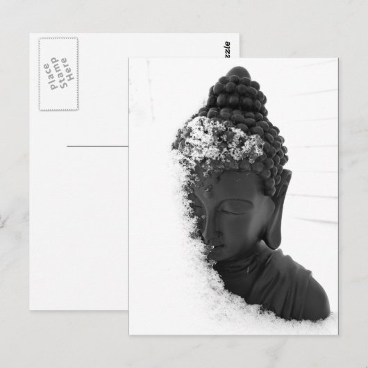 Winter Buddha Briefkaart (Voorkant / Achterkant)