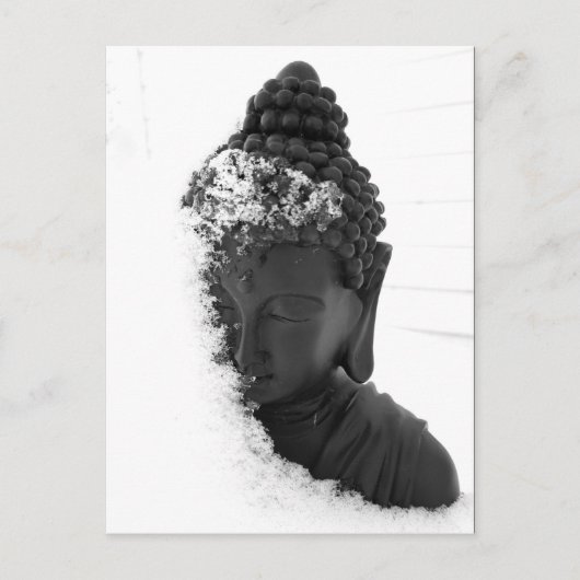 Winter Buddha Briefkaart (Voorkant)