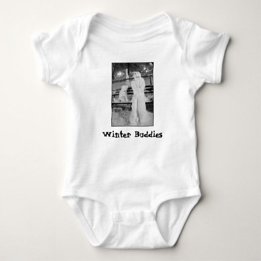 "Winter Buddies" Baby Creeper Romper (Voorkant)