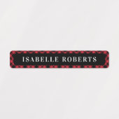 Winter Buffalo Kinder naam Waterbestendige labels (Design 1)