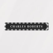 Winter Buffalo Kinder naam Waterbestendige labels (Design 2)