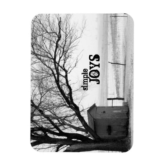 Winter Buitenthouse Magnet Magneet (Verticaal)