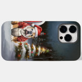 Winter Bulldog Caravan Kerstavontuur Case-Mate iPhone Case (Achterkant (horizontaal))