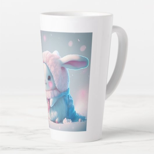 Winter Bunny Latte Mok (Rechterhoek)