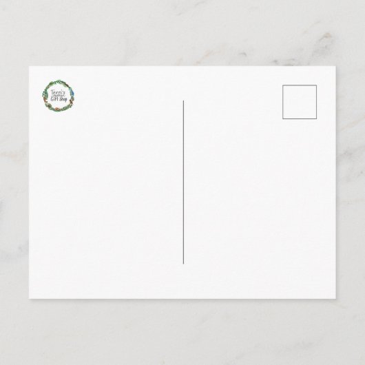 Winter Bunny Postcard Briefkaart (Achterkant)