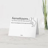 Winter bunzing groeten feestdagen kaart (Achterkant)