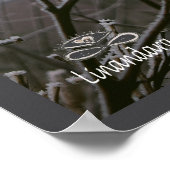 Winter Burdock Fog Frost door Linandara Poster (Hoek)