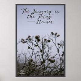 Winter Burdock Fog Frost door Linandara Poster