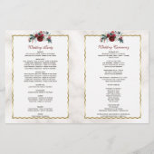 Winter Burgundy Bloemstuk Dennen Groen Huwelijkspr (Achterkant)