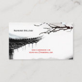 Winter Business Card Visitekaartje (Achterkant)
