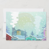 Winter buurt verzamelen uitnodiging (Achterkant)