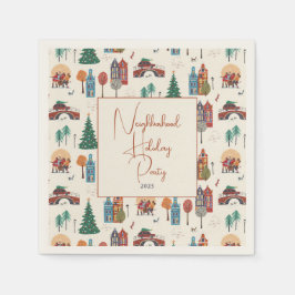 Winter buurtfeest servet