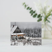 Winter Cabin. Briefkaart (Staand voorkant)