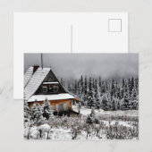Winter Cabin. Briefkaart (Voorkant / Achterkant)
