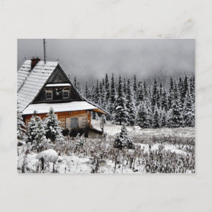Winter Cabin. Briefkaart