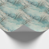 Winter Cabin Cadeaupapier (Hoek)