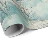 Winter Cabin Cadeaupapier (Rol Hoek)