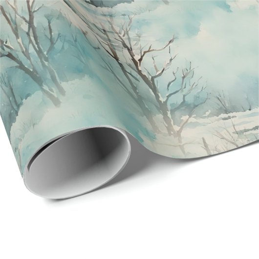 Winter Cabin Cadeaupapier (Rol Hoek)