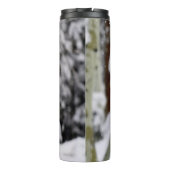 Winter Cabin Fever Holiday Sneeuw Thermosbeker (Achterkant)