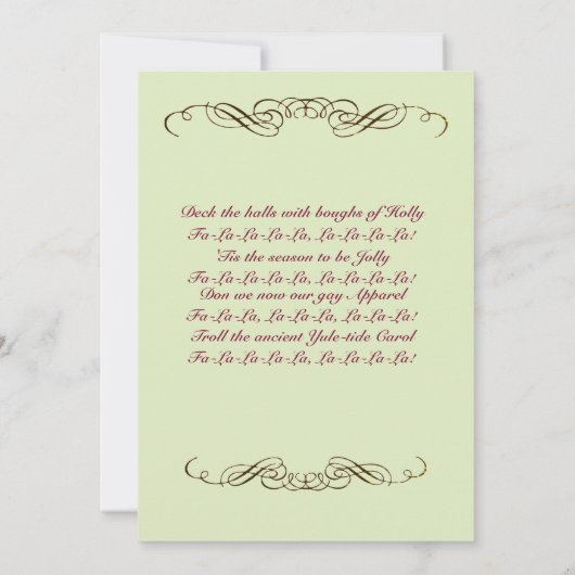 Winter Cabin Fireplace Holiday Kaart (Achterkant)