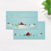 Winter Cabin Gift Label Visitekaartje (Bureau)