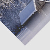 Winter Cabin in a Fog Wonderland Tissuepapier (Detail)