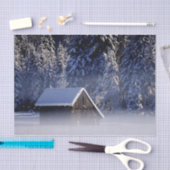 Winter Cabin in a Fog Wonderland Tissuepapier (Craft)
