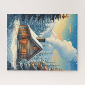 Winter Cabin Puzzel Legpuzzel (Horizontaal)