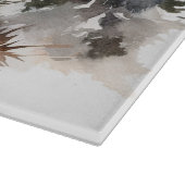 Winter Cabin Snijplank (Hoek)